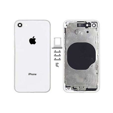 Carcasa Trasera para iPhone 8 - Blanco Plata