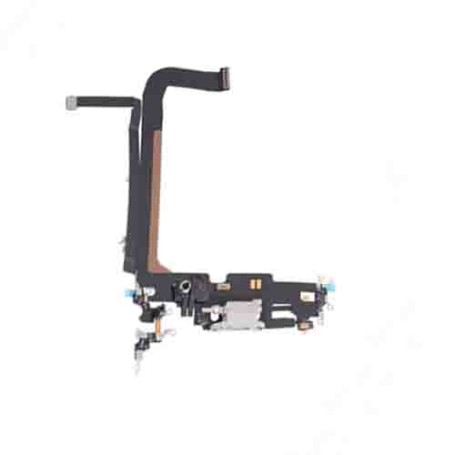 Flex Conector de Carga y Micro para iPhone 13 Pro Max Blanco