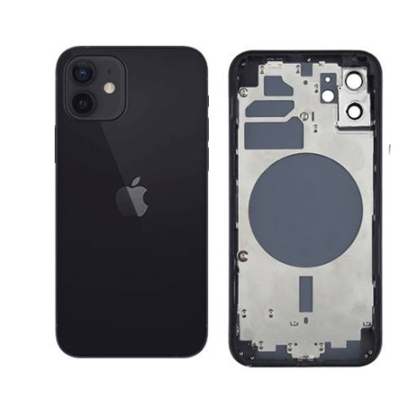 Carcasa Trasera Chasis para iPhone 12 Mini Negro