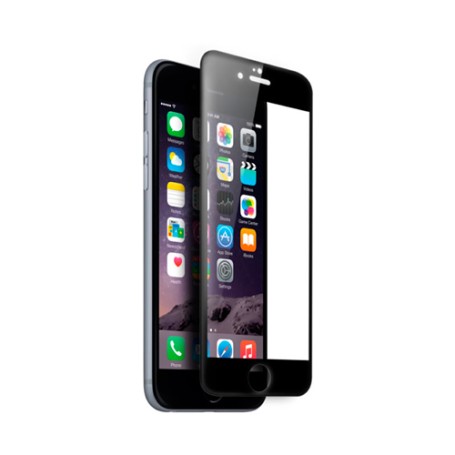 Cristal Templado 3D para iPhone 6, iPhone 6s Negro