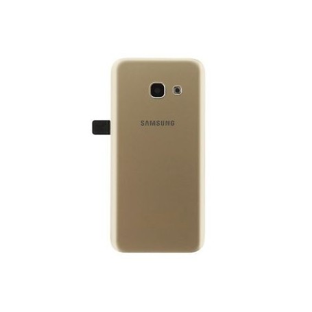 Tapa Trasera con Lente Samsung Galaxy A3 2017 Original Recuperada - Dorado