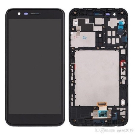 Pantalla Lcd + Tactil con Marco LG K10 2018, LG K11 Negra