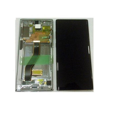 Pantalla Lcd + Tactil con Marco Samsung Galaxy Note 10 N970 Plata