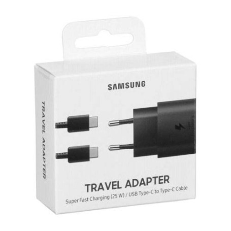 Cargador con Cable USB-C Samsung Original 25W Negro