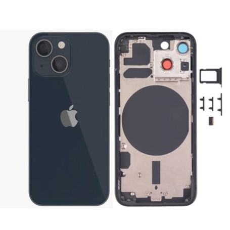 Carcasa Trasera Chasis para iPhone 13 Mini Negro